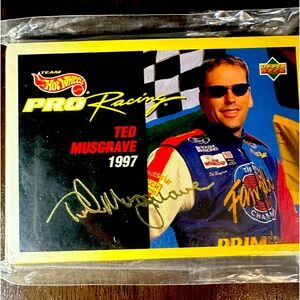 Team Hot Wheels Pro Racing 1997 Ted Musgrave Trading Card Pack